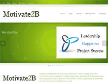 Tablet Screenshot of motivate2b.com